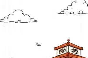 《白噪音花园》封面，电视雪花屏里浮现的花丛